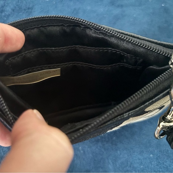 Coach Black and Gray Signature Clutch - Picture 4 of 6